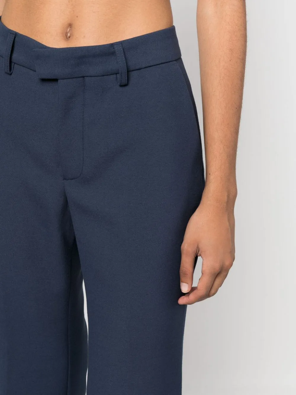 Wide-Leg Cropped Trousers