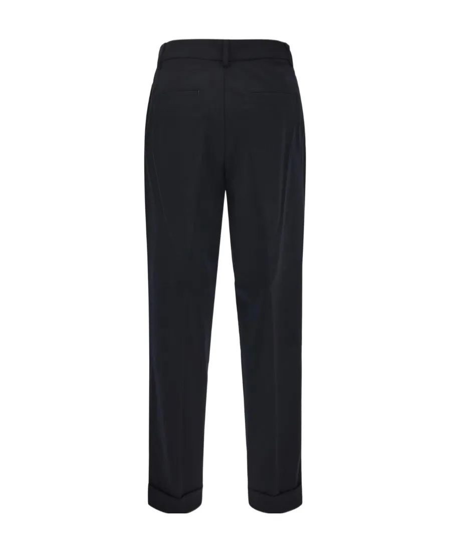 Straight-Leg Virgin-Wool Trousers