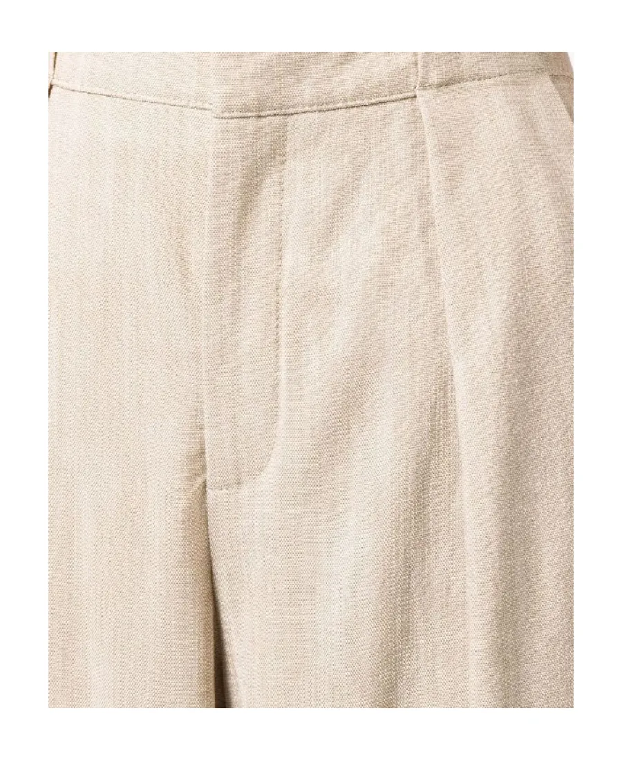 Pleated Flared Trousers