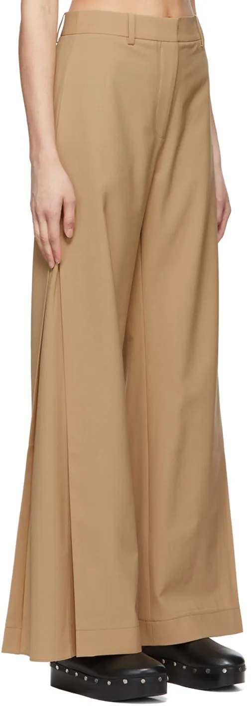 Mid-Waist Polyester Plain Casual Pants