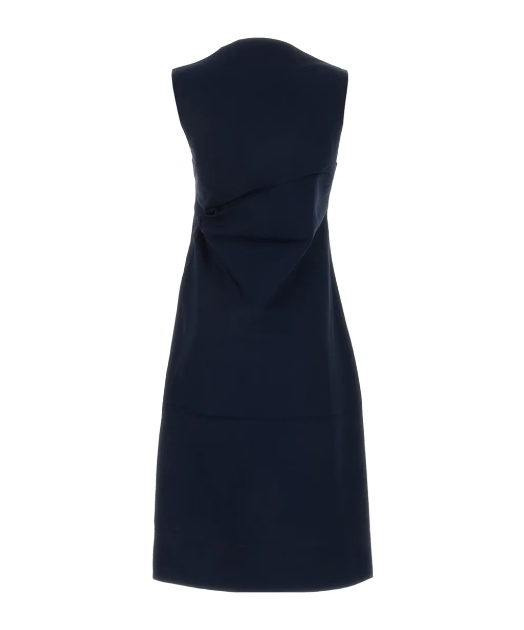 Gathered Sleeveless Midi Dress