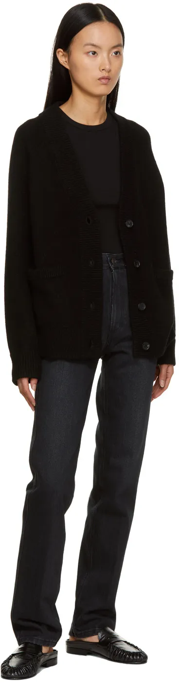 Logo High-Waisted Straight Jeans
