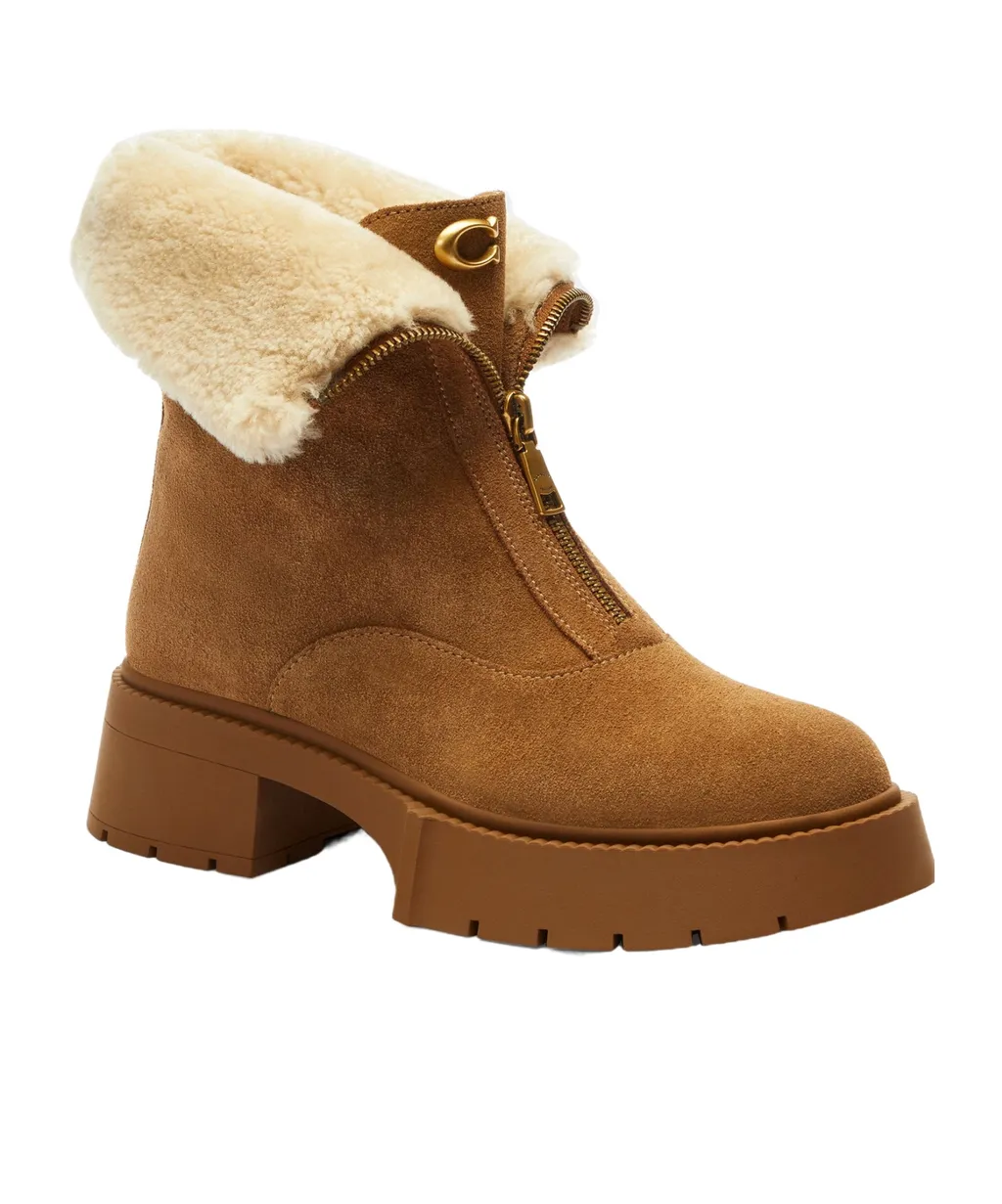 Zip Shearling Trainers
