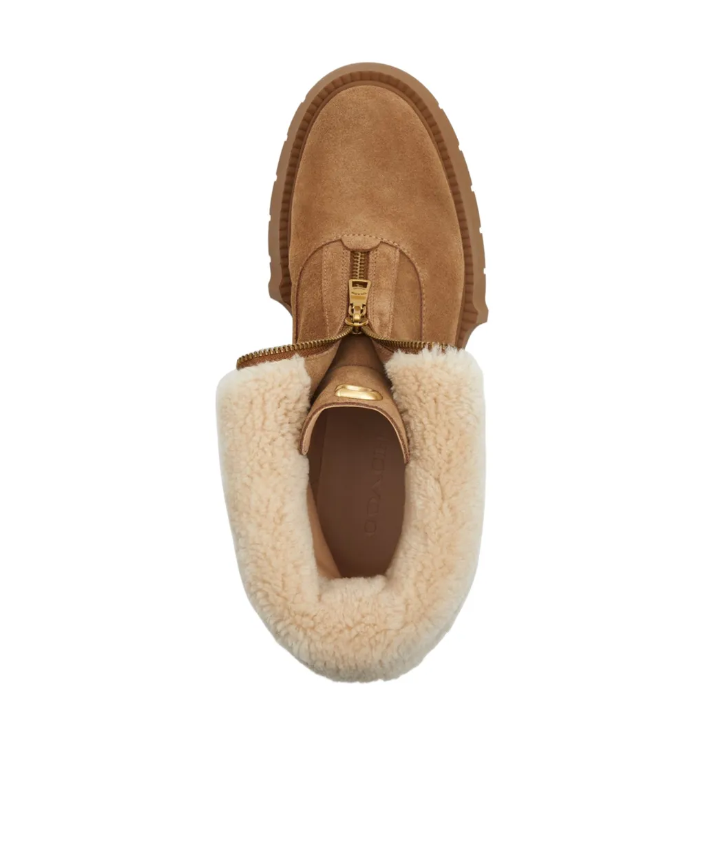 Zip Shearling Trainers