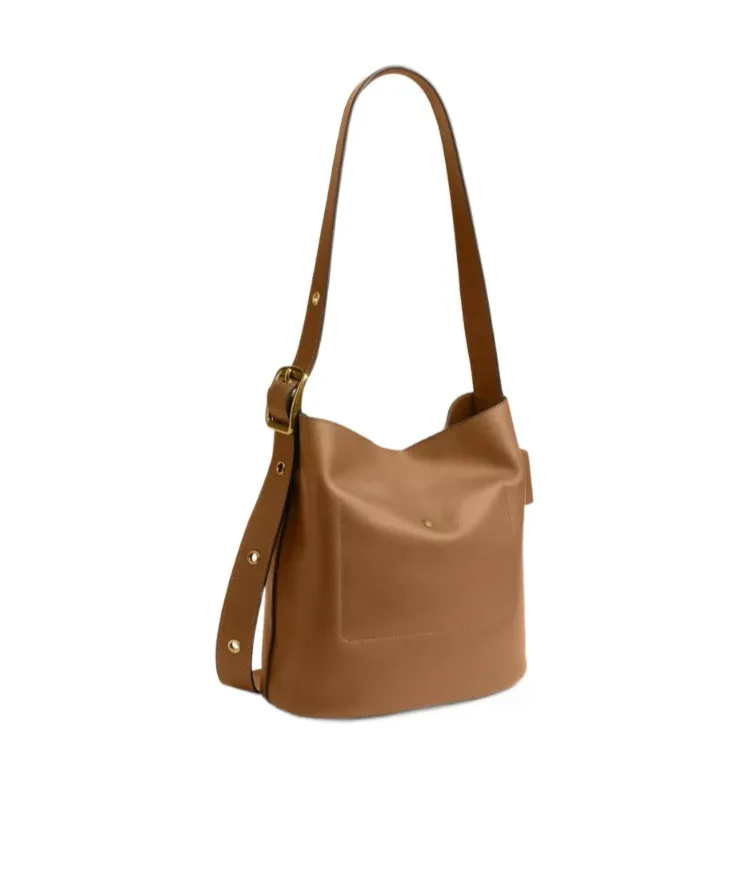 Bleecker Grained Leather Shoulder Bag