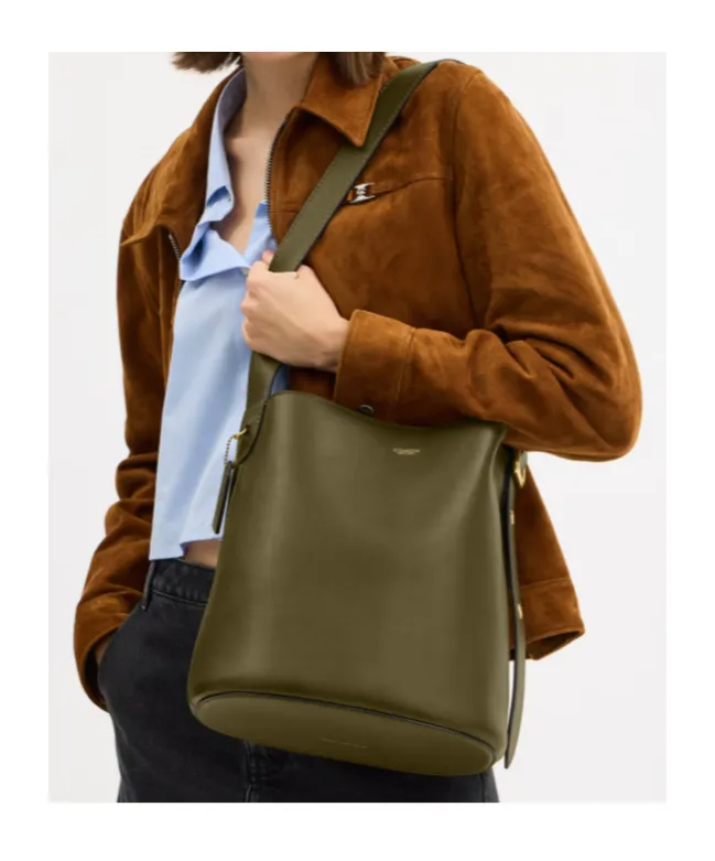 Bleecker Adjustable Strap Bucket Bag