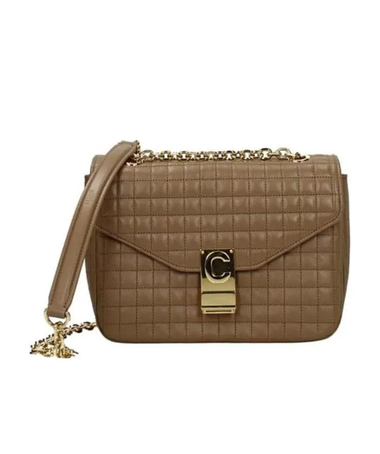 C Bag Medium Cow Leather Quilted Handbag