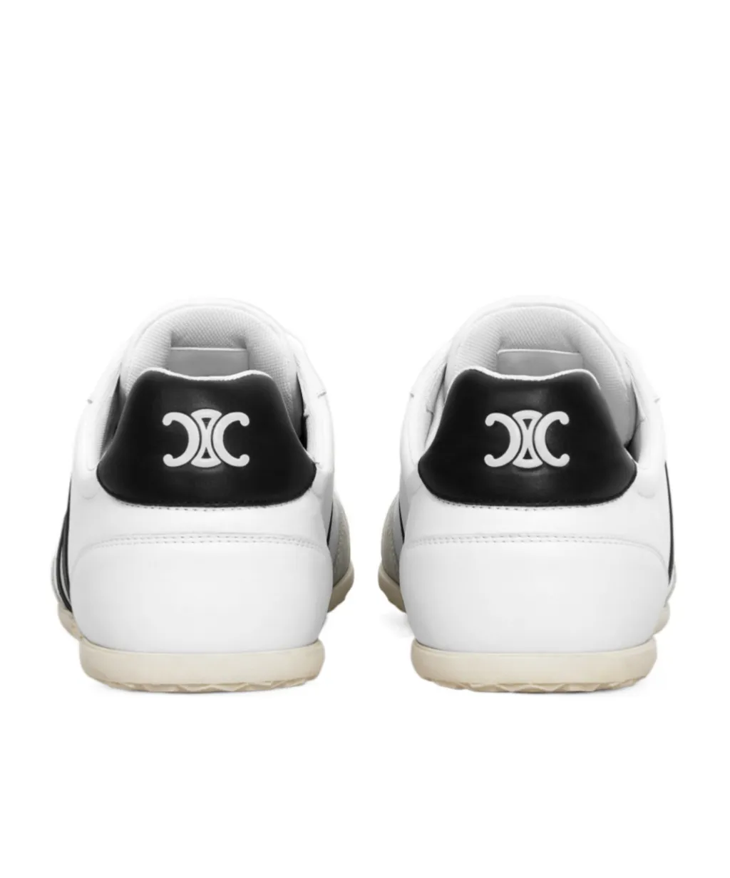 Jogger Low Lace-Up Sneaker With Triomphe Signature In Calfskin And Suede Calfskin