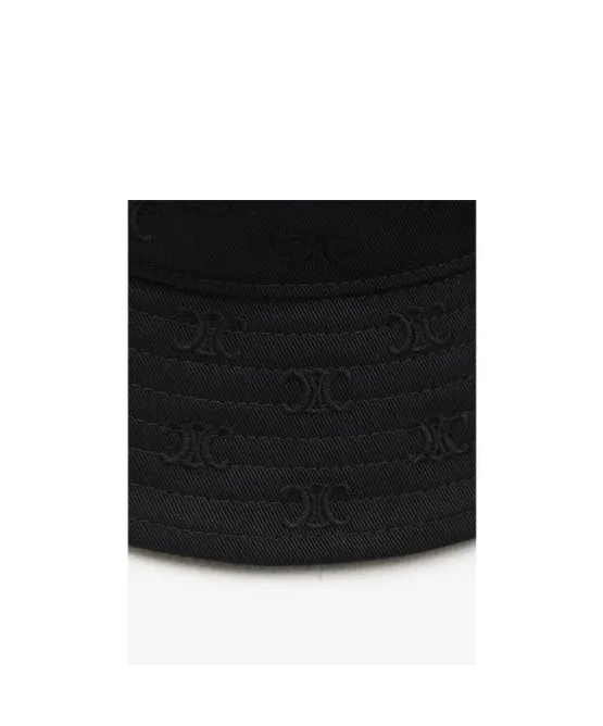 Mini Triomphe Bucket Hat In Cotton