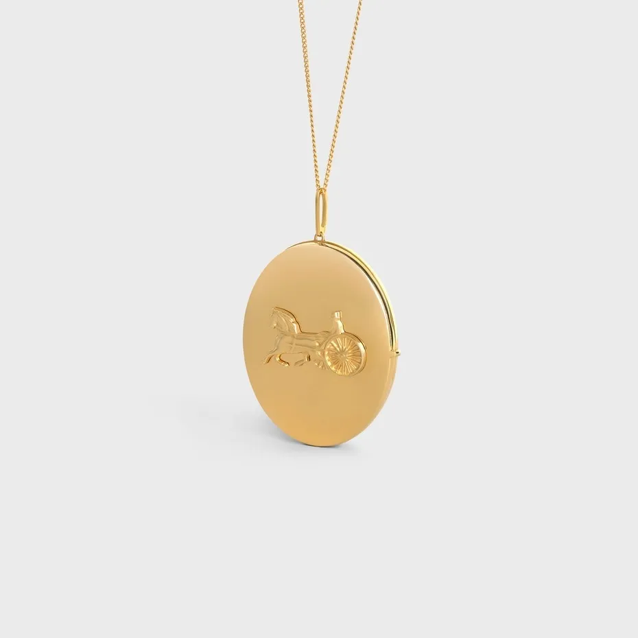 Sulky Box Separables Pendant In Gold Brass And Steel