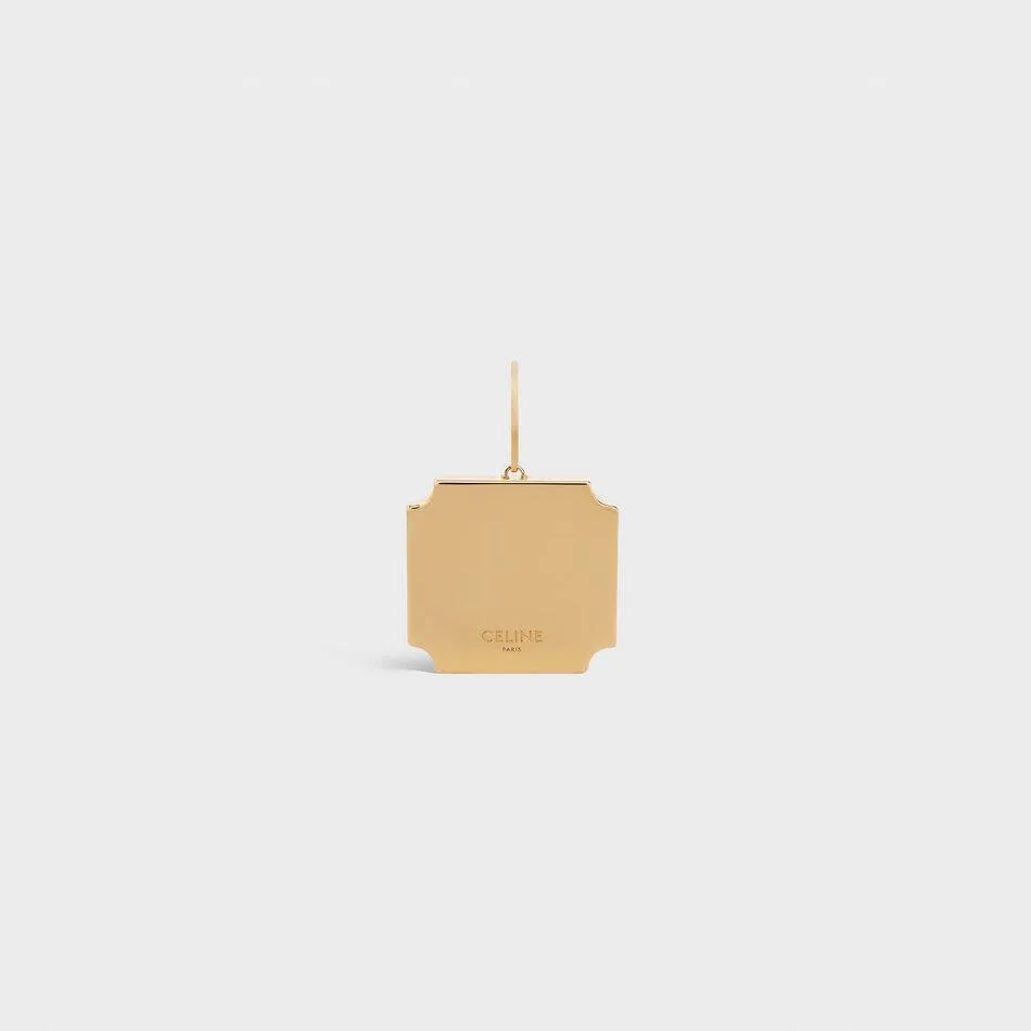 Separables Triomphe Plate Pendant In Brass With Gold Finish