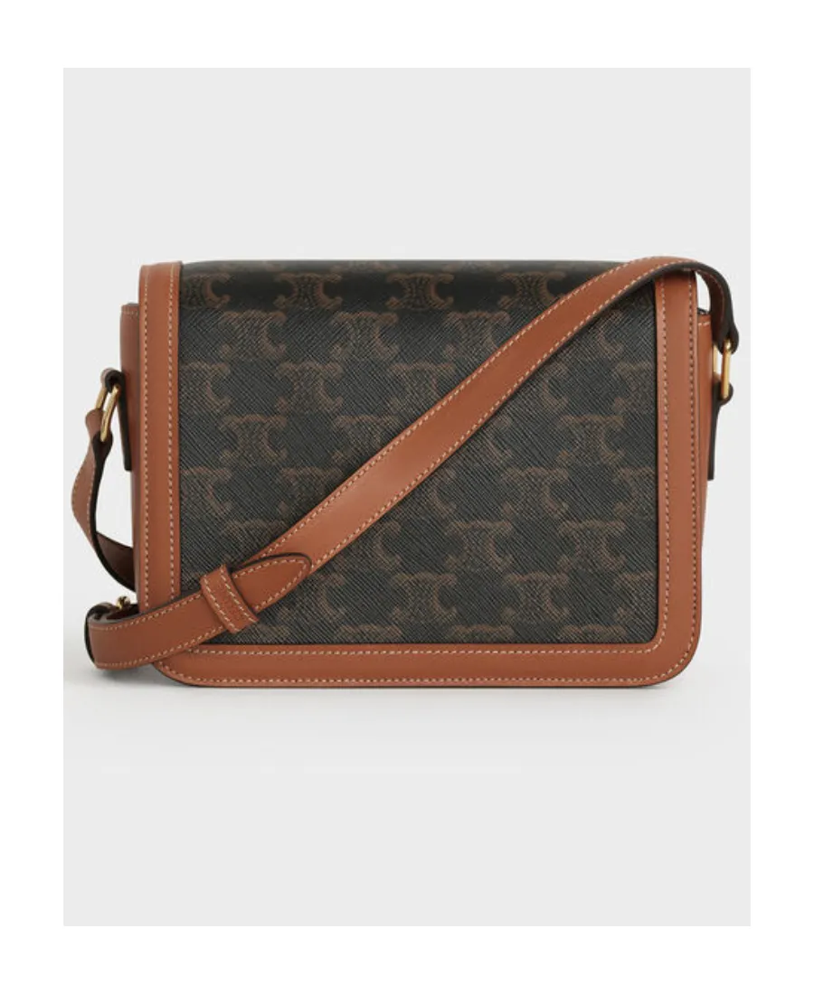 Teen Triomphe Bag In Triomphe Canvas And Calfskin
