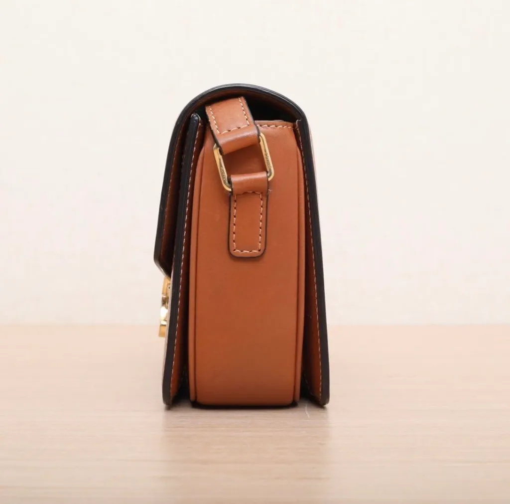 Teen Triomphe Bag In Triomphe Canvas And Calfskin