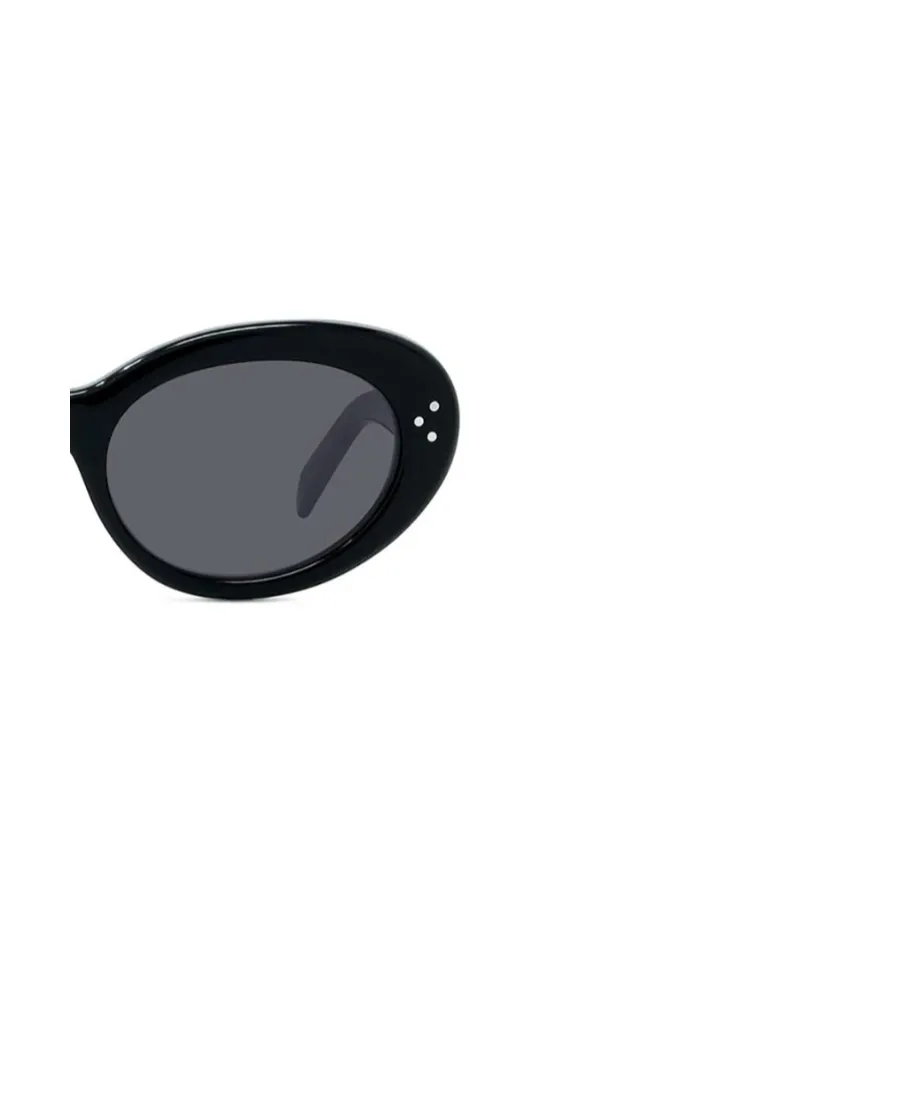 Oval-Frame Tinted Sunglasses
