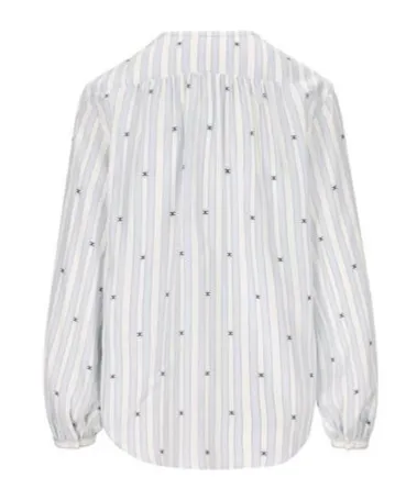 Romy Blouse In Striped Silk