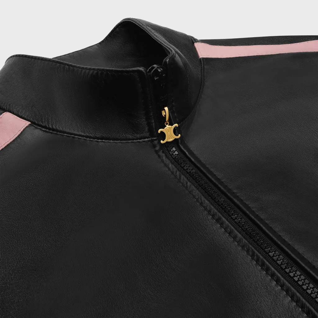 Tracksuit Jacket In Soft Lambskin