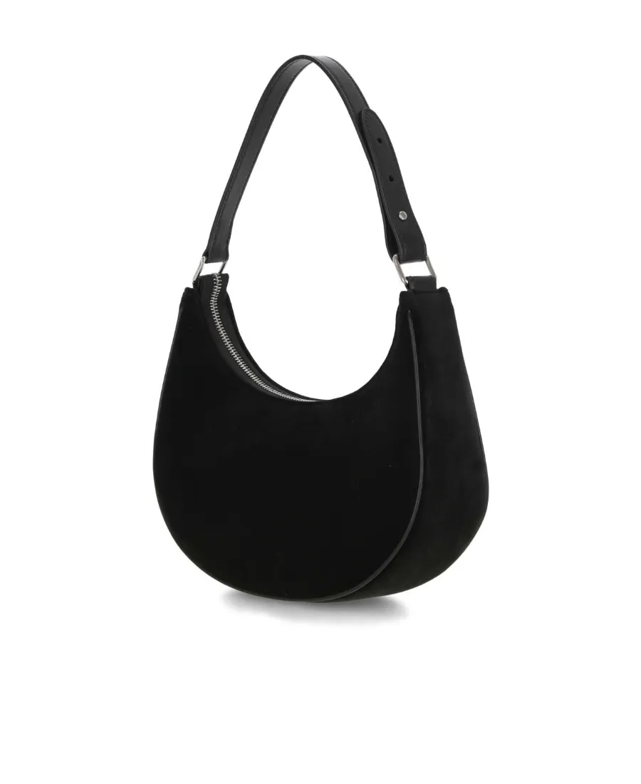 Logo Zipper Shoulder Bag