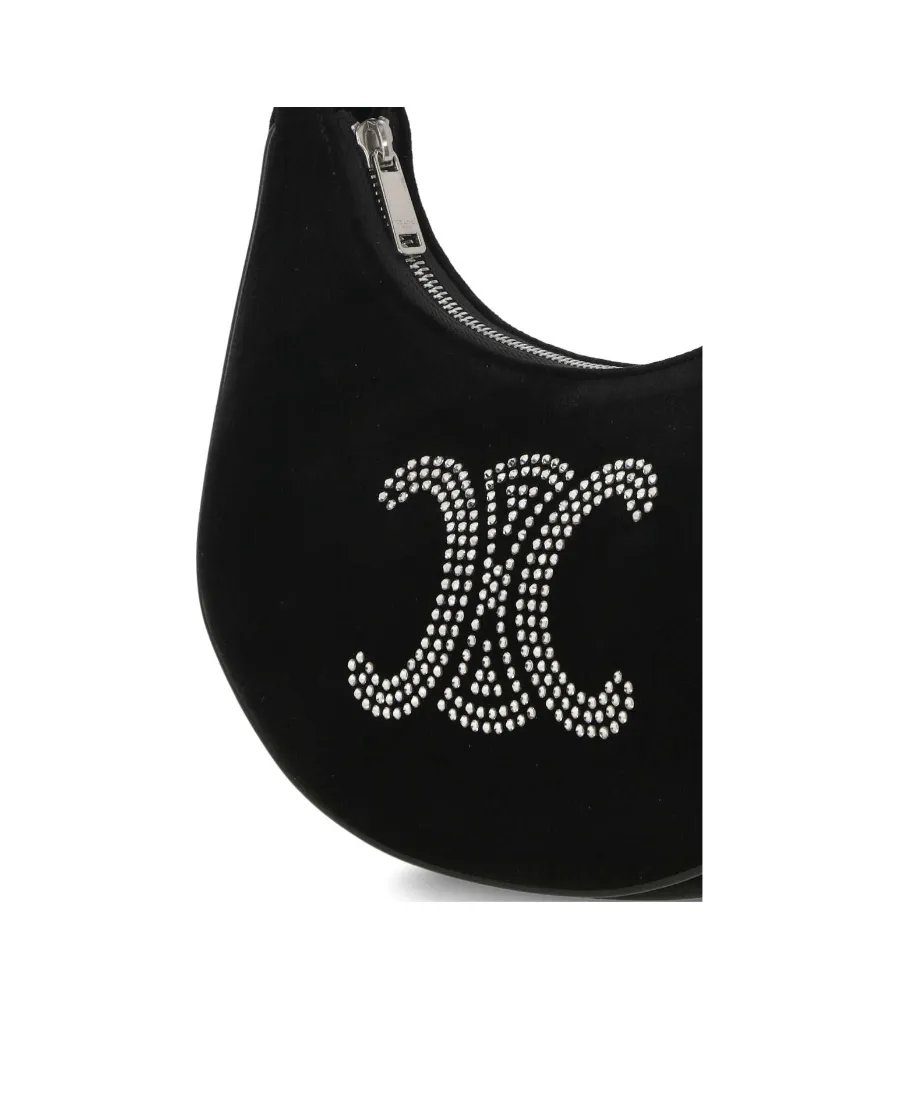 Logo Zipper Shoulder Bag