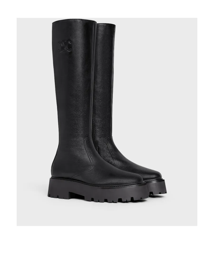 Bulky Zipped Boot With Triomphe In Calfskin
