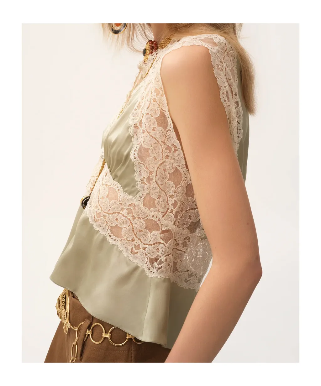 Lace Detailed Top