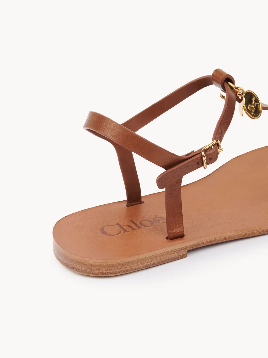 Leather Charm Sandals
