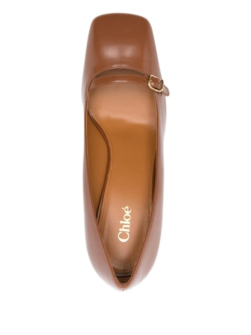 Janis Buckle-Detail Flared Pumps