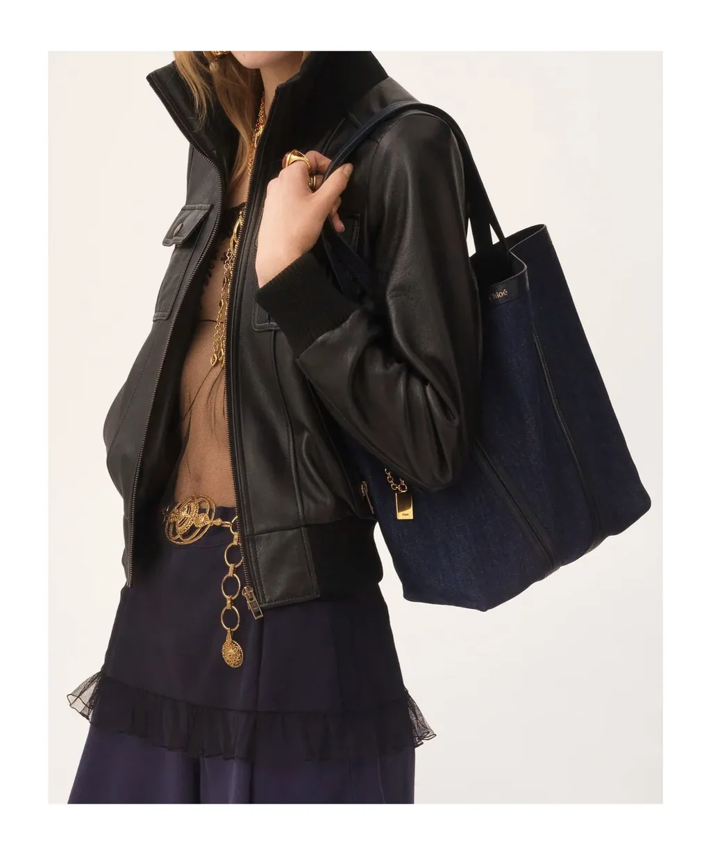 Spin Panelled Shoulder Bag