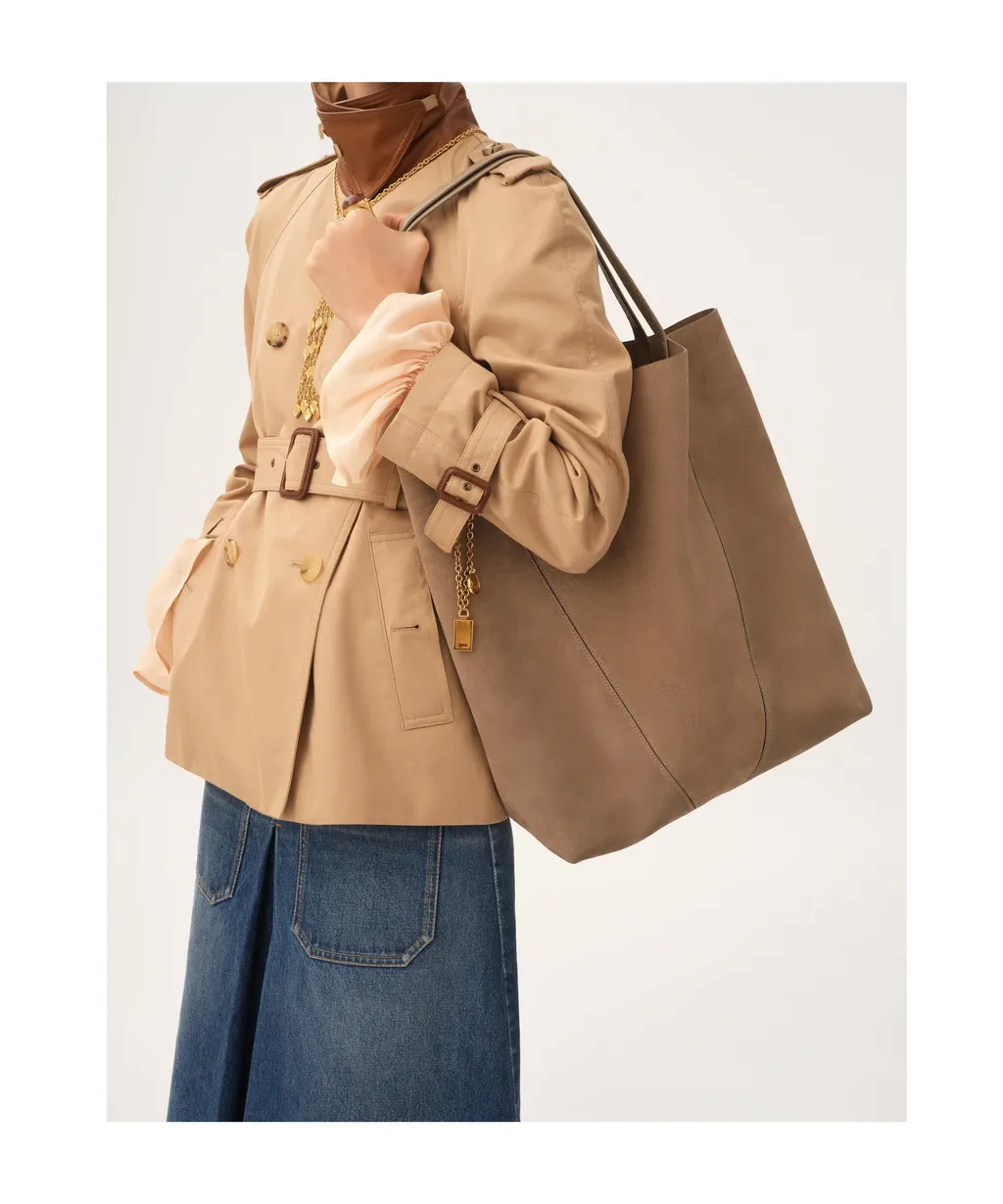 Large Double-Handle Shoulder Bag