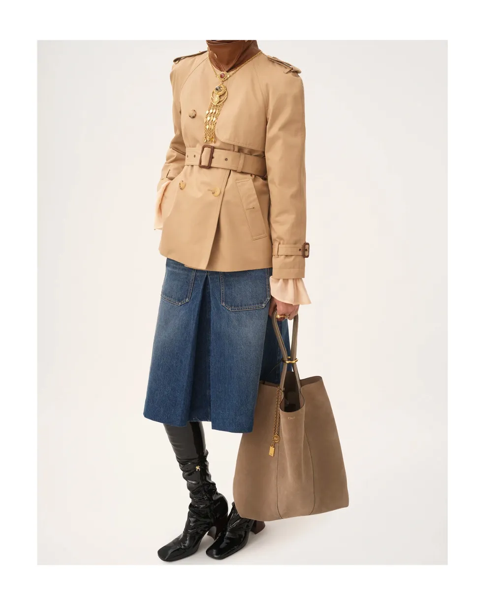 Large Double-Handle Shoulder Bag
