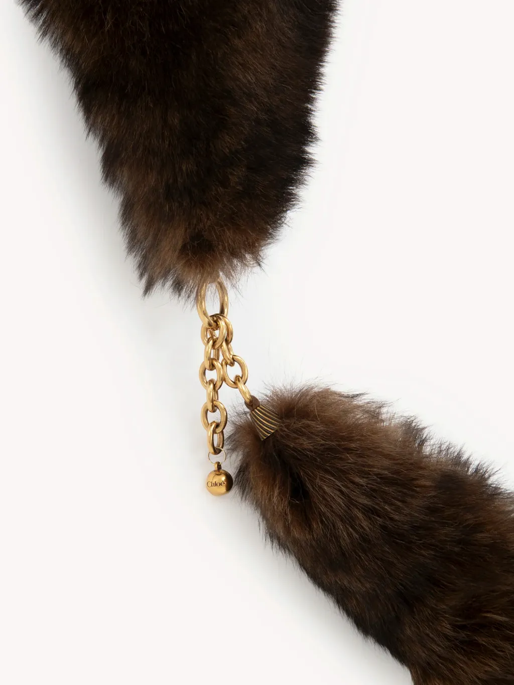 Chain-Embellished Scarf