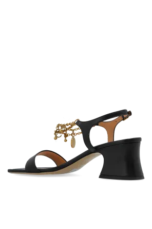 Square Toe High Heel Sandals