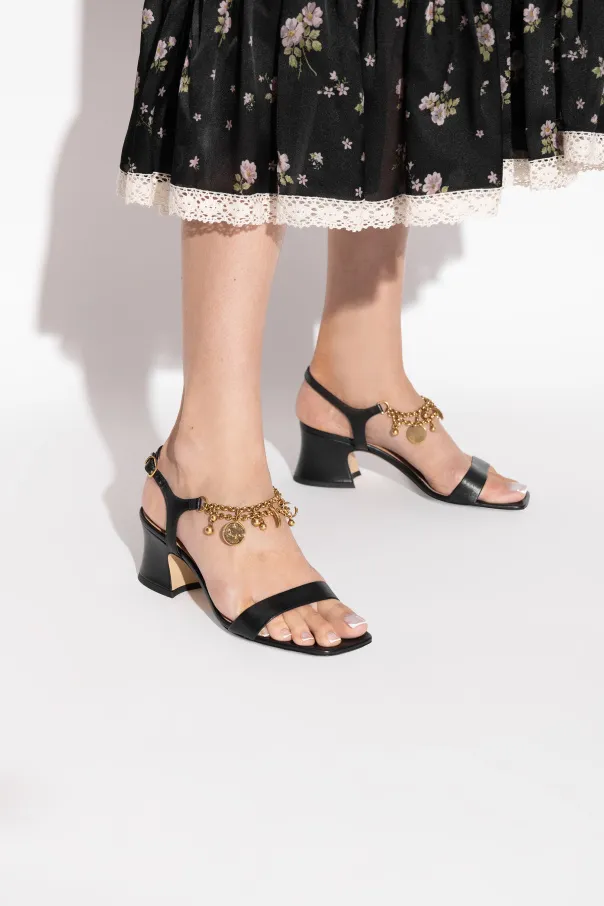 Square Toe High Heel Sandals