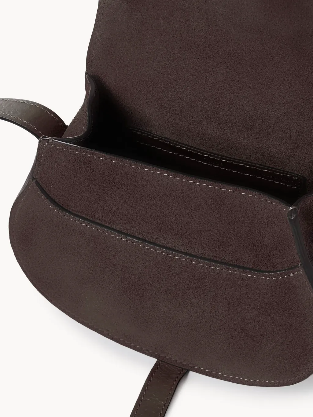 Small Marcie Saddle Bag In Suede Leather