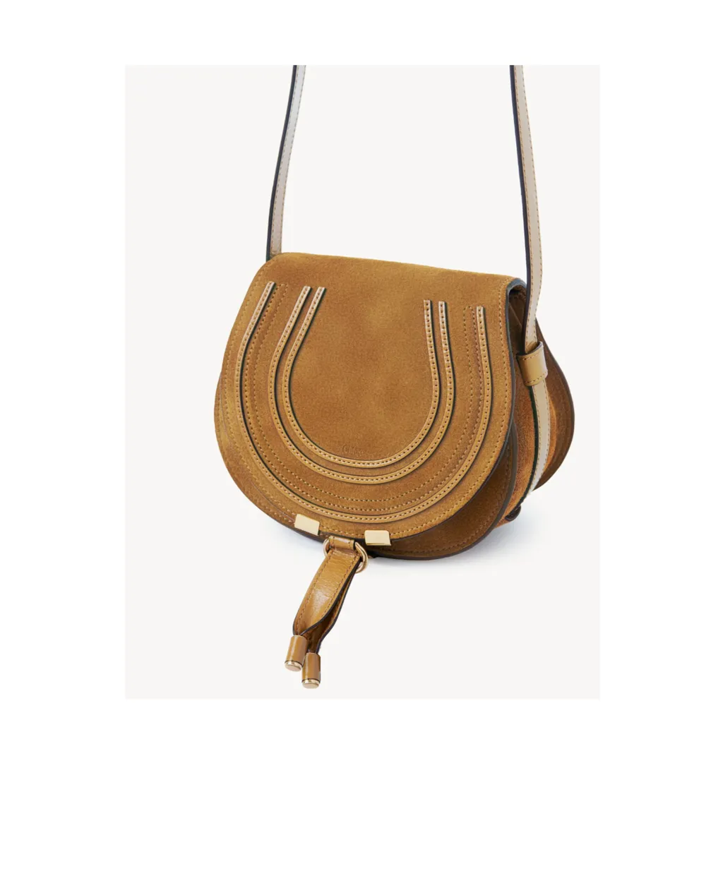 Marcie Saddle Suede Crossbody Bag