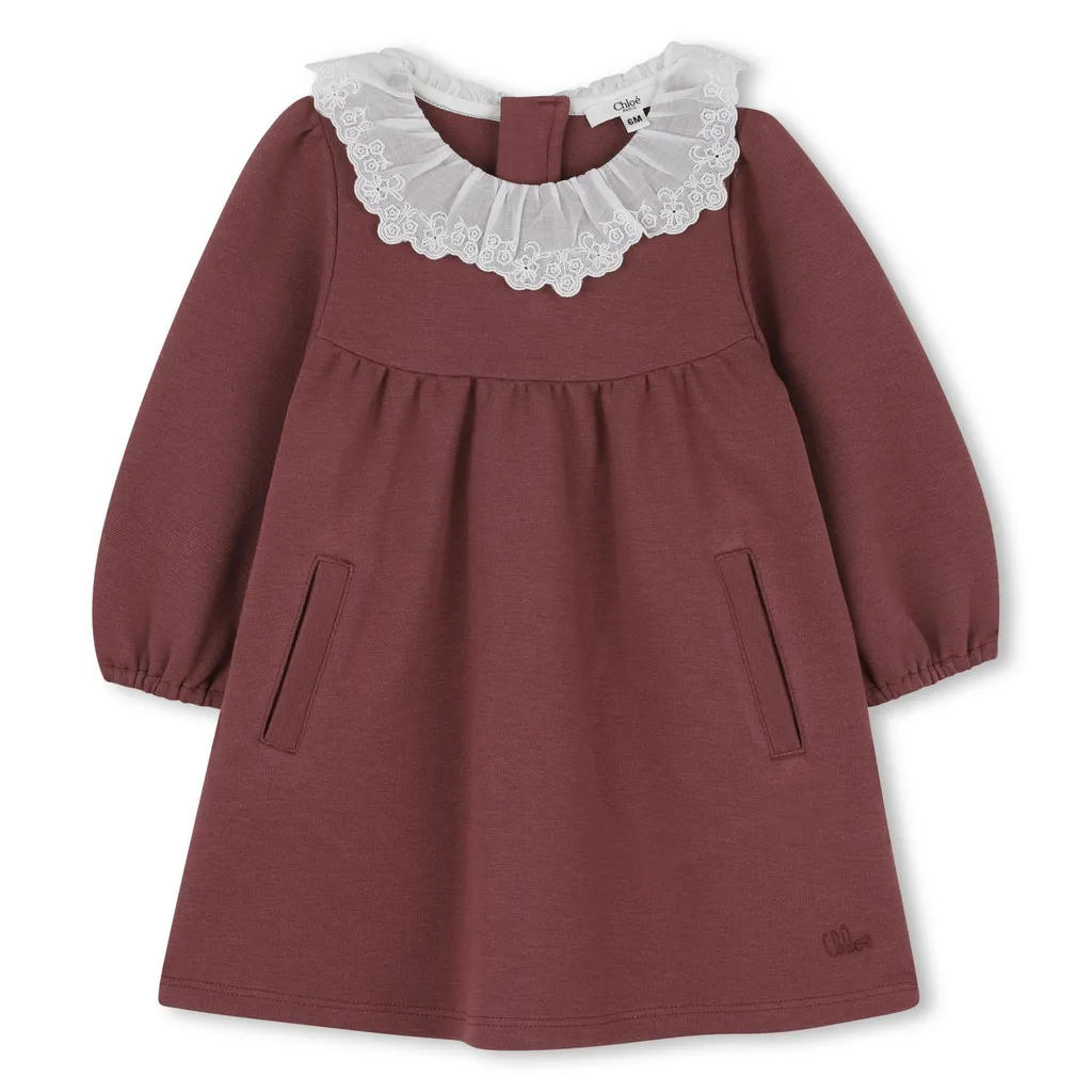 Kids Rear Zipped Ruffled Dress