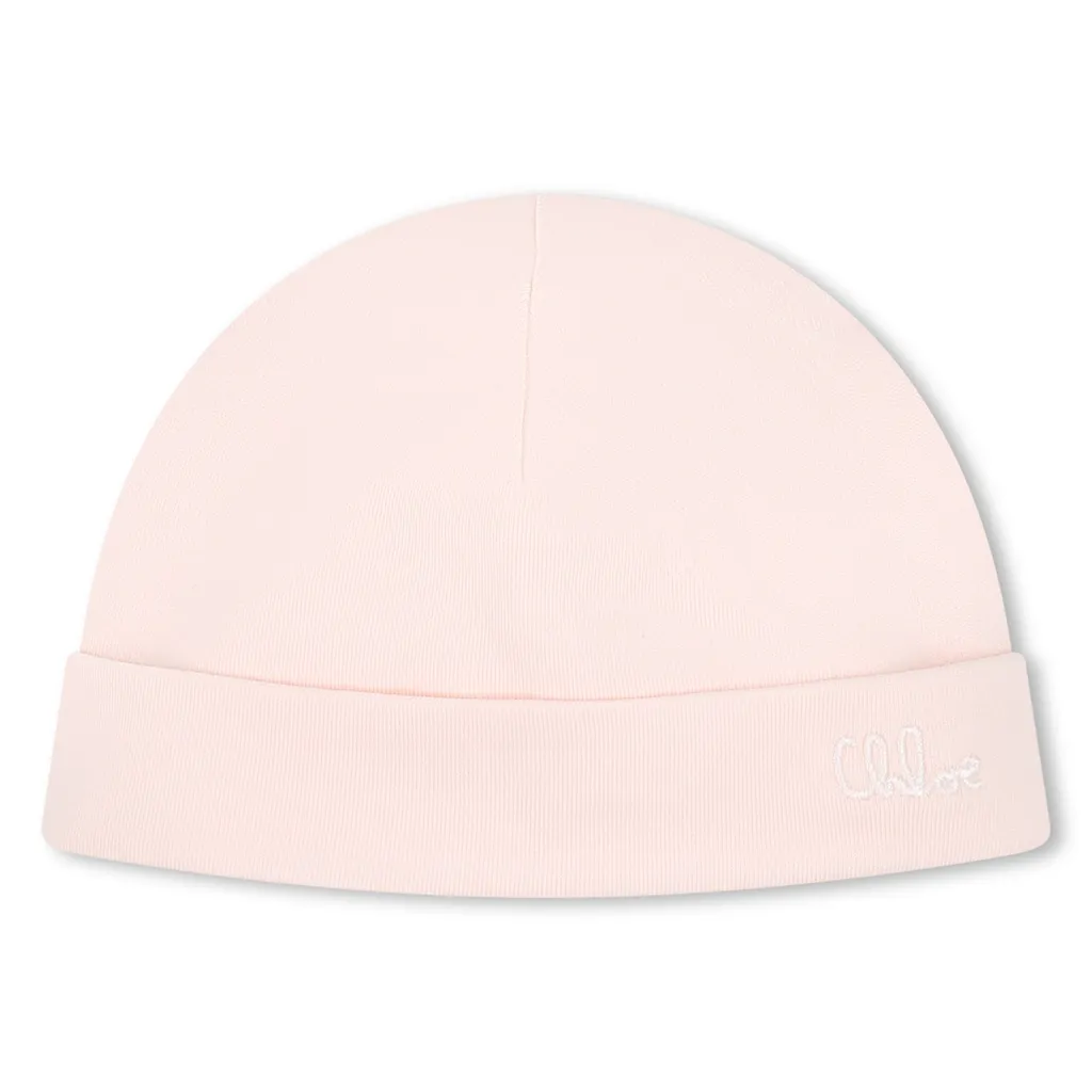 Crew Neck Jumpsuit And Hat Set
