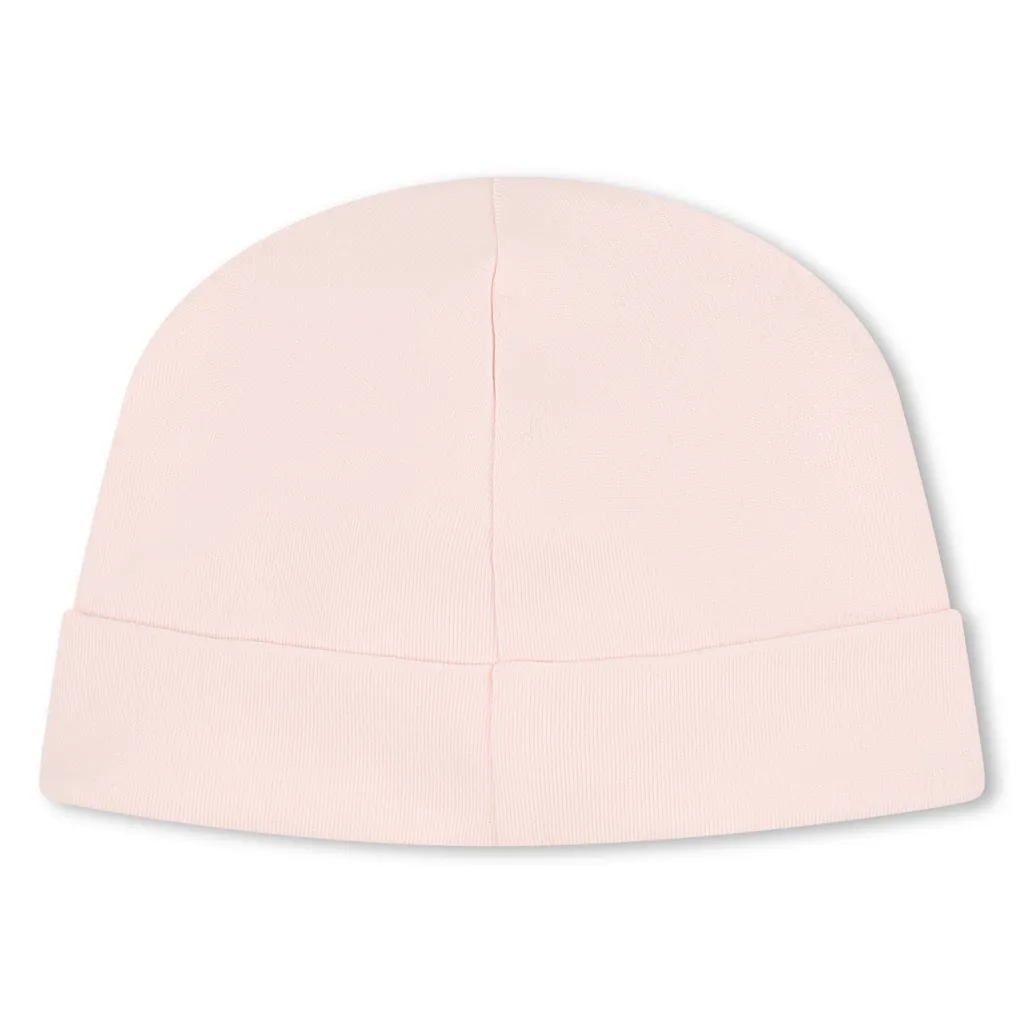 Crew Neck Jumpsuit And Hat Set