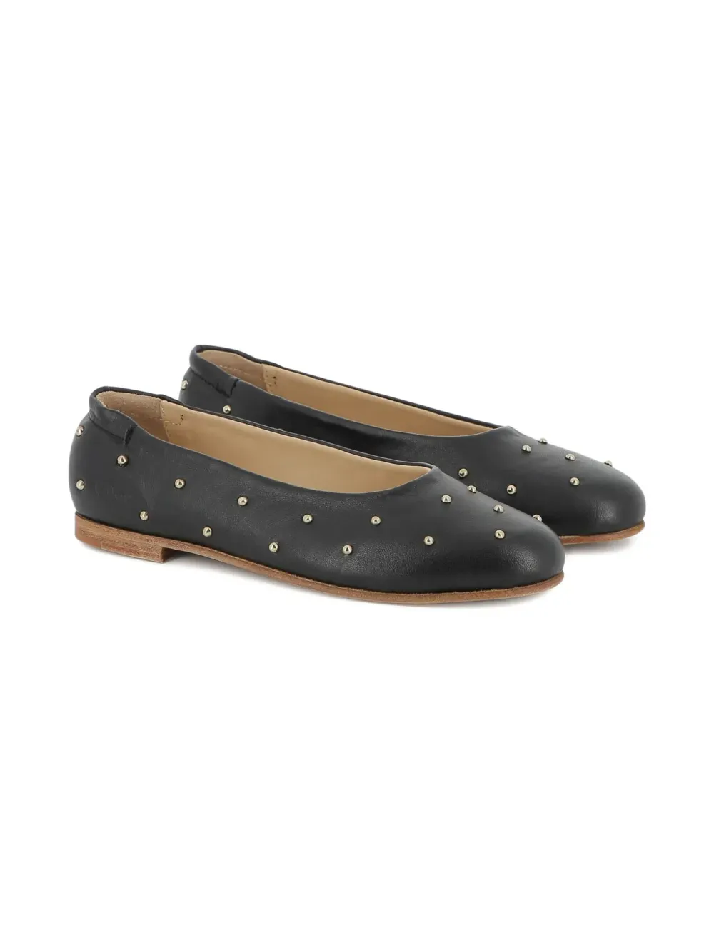 Ballet Flats With Small Studs