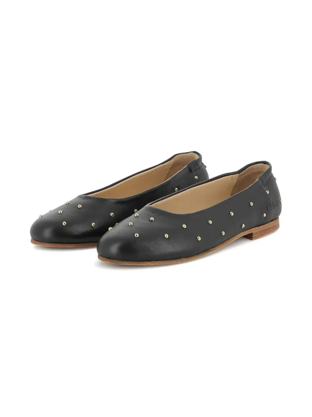 Ballet Flats With Small Studs
