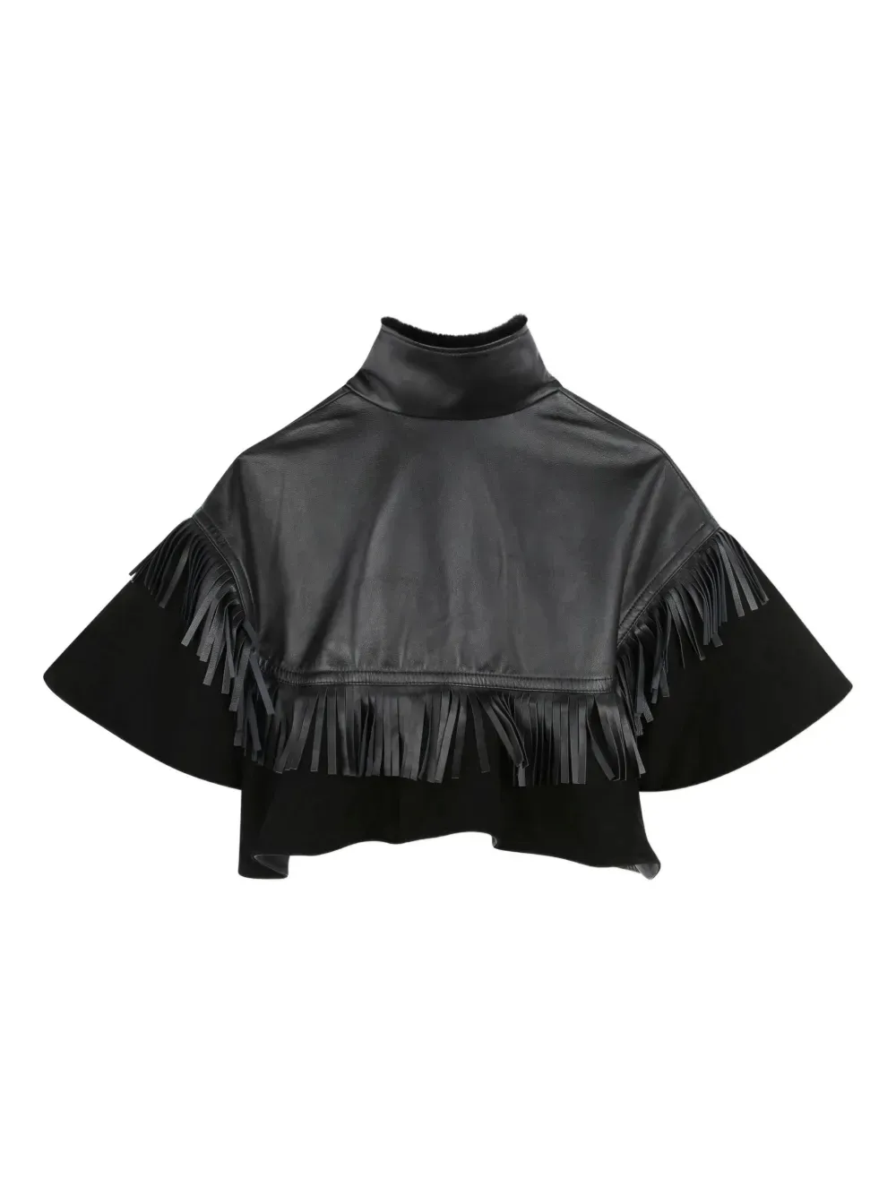 Buttoned Leather Jacket