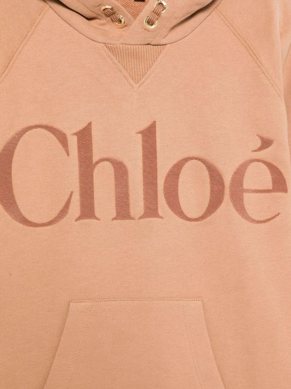 Logo Printed Drawstring Hooded Dress