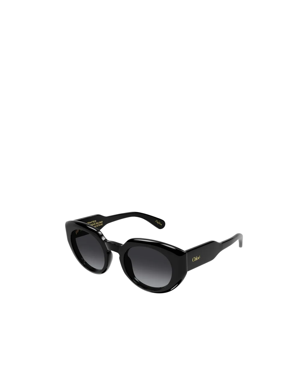Oval-Frame Sunglasses