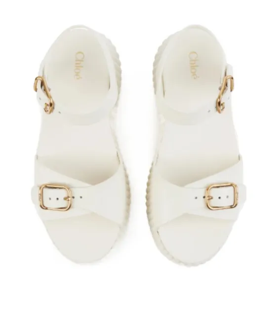80Mm Buckle-Fastening Platform Sandals