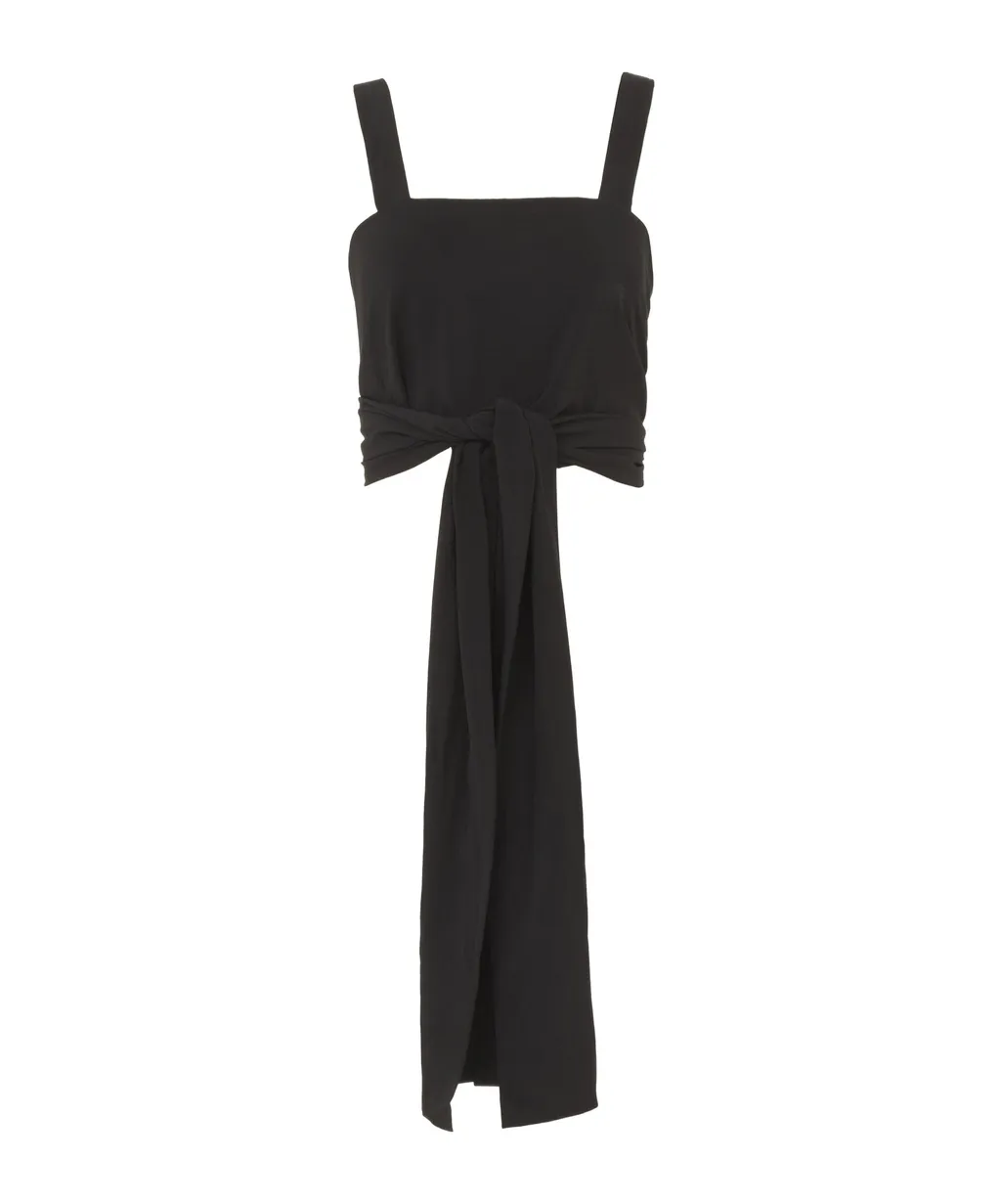 Crepe De Chine Cropped Top
