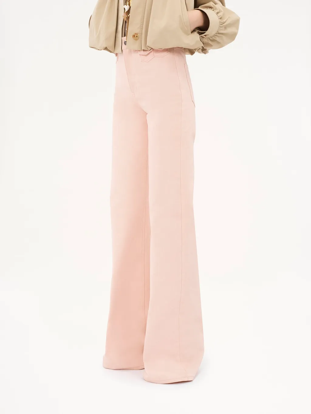 High-Waisted Flared Jeans
