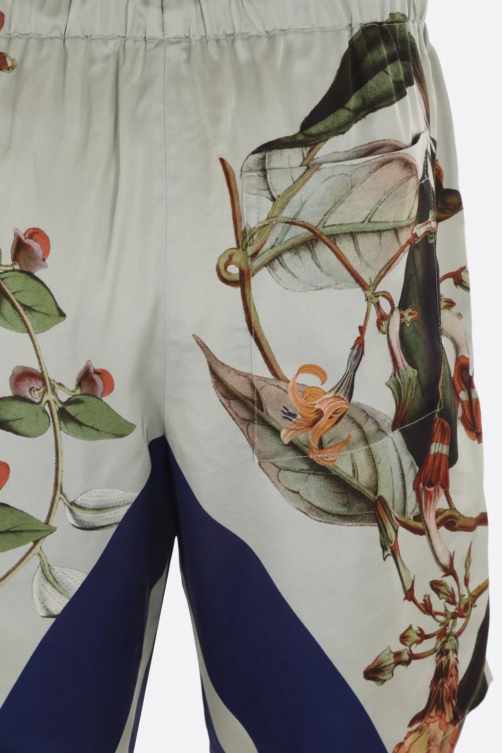 Graphic Printed Drawstring Shorts
