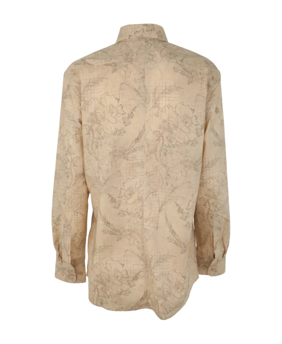 Single-Breasted Long-Sleeved Shirt