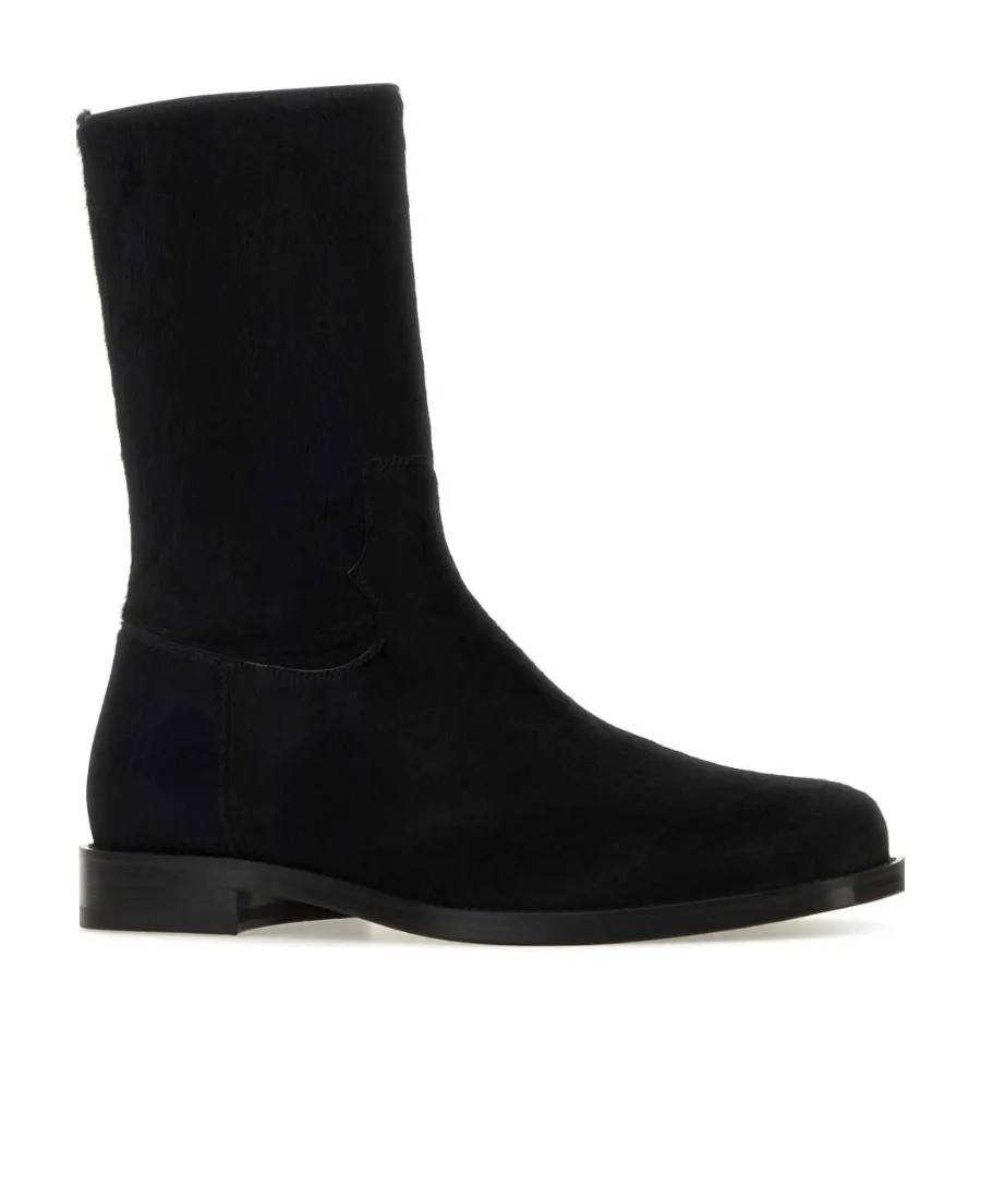 Round-Toe Ankle Boots