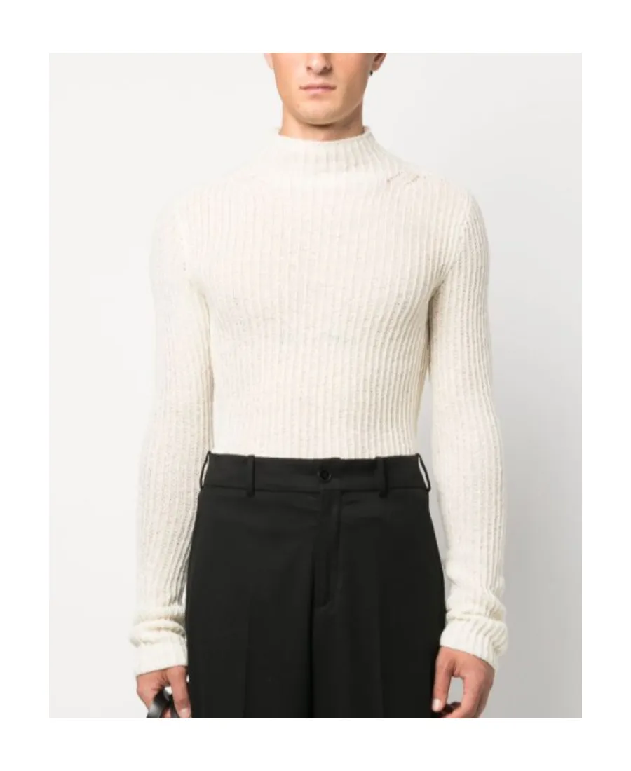 High-Neck Long-Sleeved Sweater