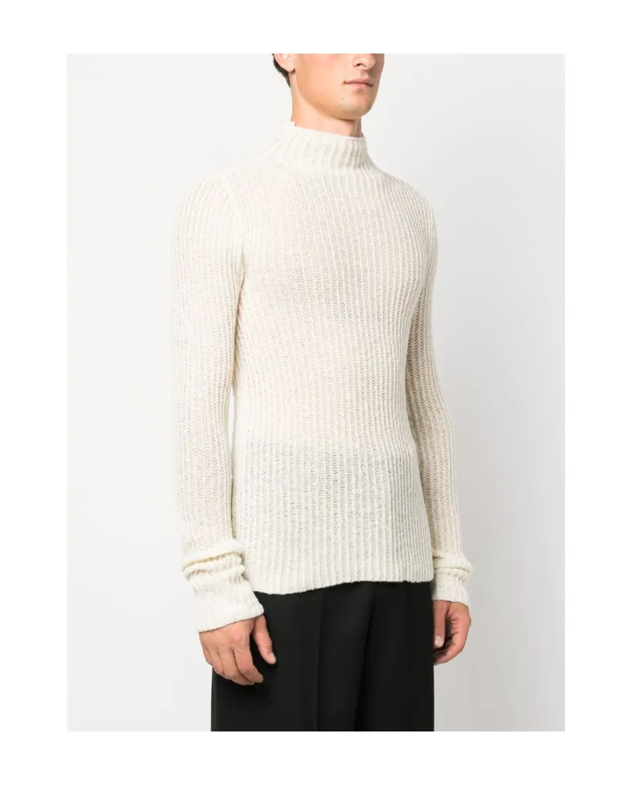 High-Neck Long-Sleeved Sweater
